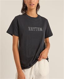 Rhythm Flagship Boyfriend T-Shirt - Black
