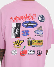 Load image into Gallery viewer, Worship Low Goes Oversize Tee - Lilac Chiffon
