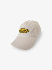 Worship Overt 6 Panel Dad Hat - Cream