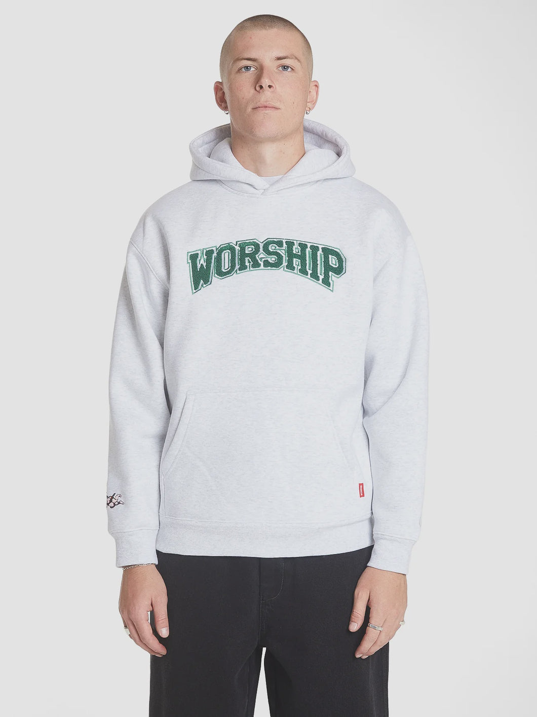 Worship Burn It All Pull Over Hood - Snow Marle