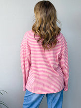 Load image into Gallery viewer, All About Eve Paloma LS Stripe Tee - Pink
