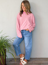 Load image into Gallery viewer, All About Eve Paloma LS Stripe Tee - Pink
