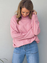 Load image into Gallery viewer, All About Eve Paloma LS Stripe Tee - Pink
