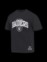 Load image into Gallery viewer, Majestic Logo Arch Tee Raiders - Faded Black
