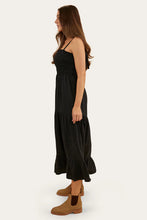 Load image into Gallery viewer, Ringers Western Rosabel Womens Maxi Dress - Black
