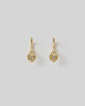 Load image into Gallery viewer, Arms Of Eve Ruby Heart Earrings - Stone
