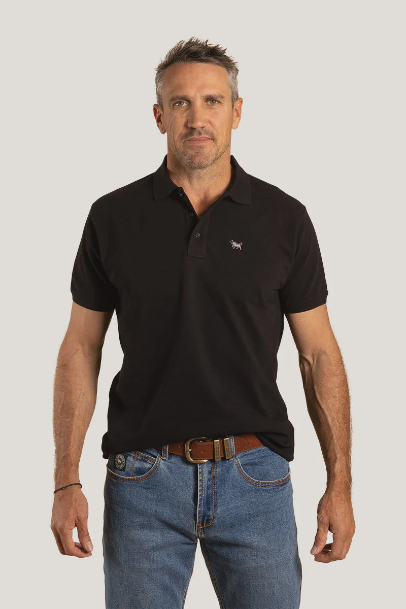 Ringers Western Essential Mens Polo - Black