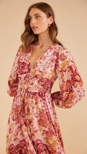 MINKPINK Rylee Midi Dress - Pink Floral