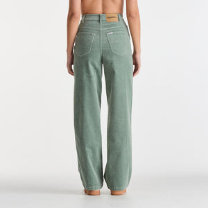 Riders By Lee Hi Wide Corduroy Pants - Moss Green