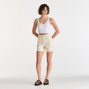 Riders By Lee Hi Wide Short - Bright Ecru