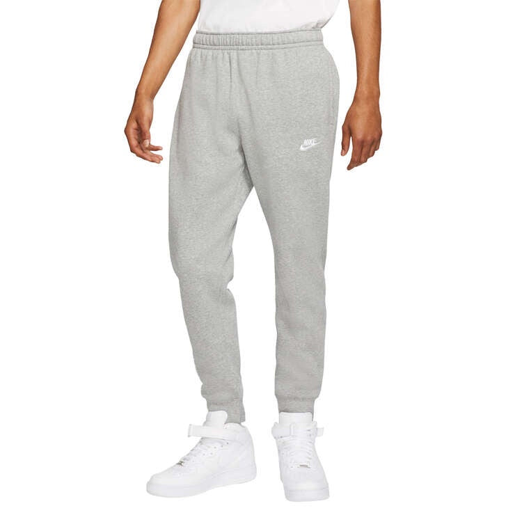 Nike Club Joggers -Dark Grey Heather/Light Smoke Grey/White
