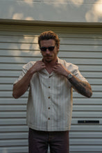 Load image into Gallery viewer, Rhythm Benny Relaxed Stripe SS Shirt - Cream
