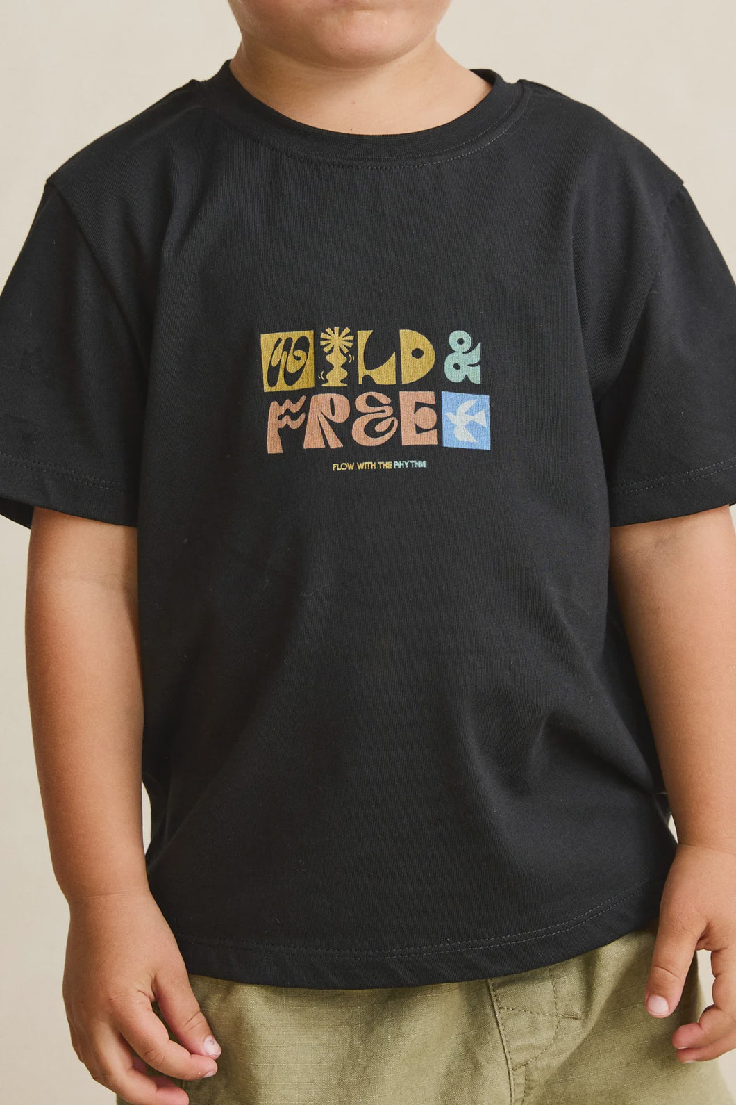 Rhythm Kids Wild And Free SS T-Shirt  - Vintage Black