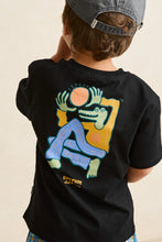 Load image into Gallery viewer, Rhythm Kids Sun Croc Ss T-Shirt - Vintage Black
