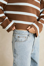 Load image into Gallery viewer, Rhythm Rugby Polo Knit Sweater - Brown
