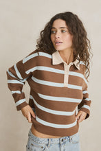 Load image into Gallery viewer, Rhythm Rugby Polo Knit Sweater - Brown
