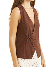 Load image into Gallery viewer, Rhythm Venice Wrap Vest - Chocolate
