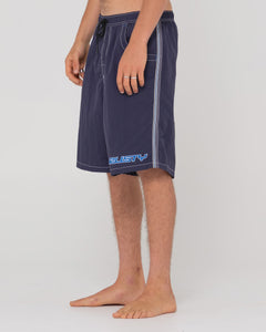 Rusty Flip Daddy Boardshorts - Navy Blue