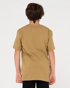 Rusty Boys Vital Rusty Short Sleeve Tee - Khaki