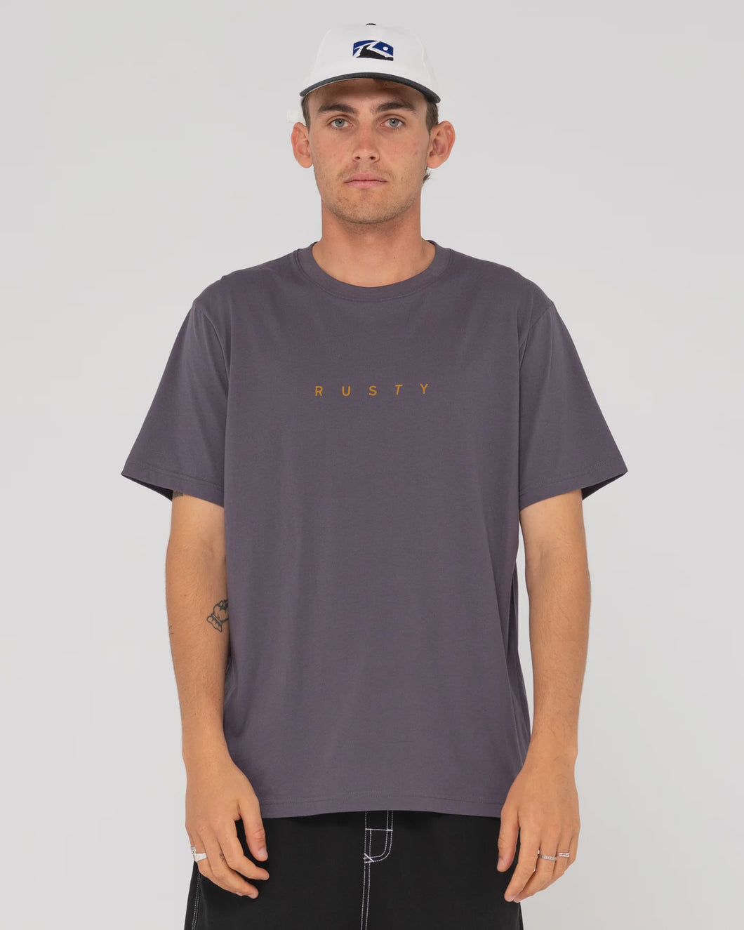 Rusty Short Cut 2 Short Sleeve Tee - Coal