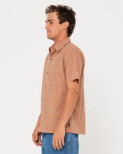 Load image into Gallery viewer, Rusty Datsun Check Short Sleeve Shirt - Persimmon Orange

