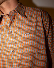 Load image into Gallery viewer, Rusty Datsun Check Short Sleeve Shirt - Persimmon Orange

