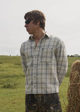 Load image into Gallery viewer, Afends Shelter Flannel Long Sleeve Shirt - White Check
