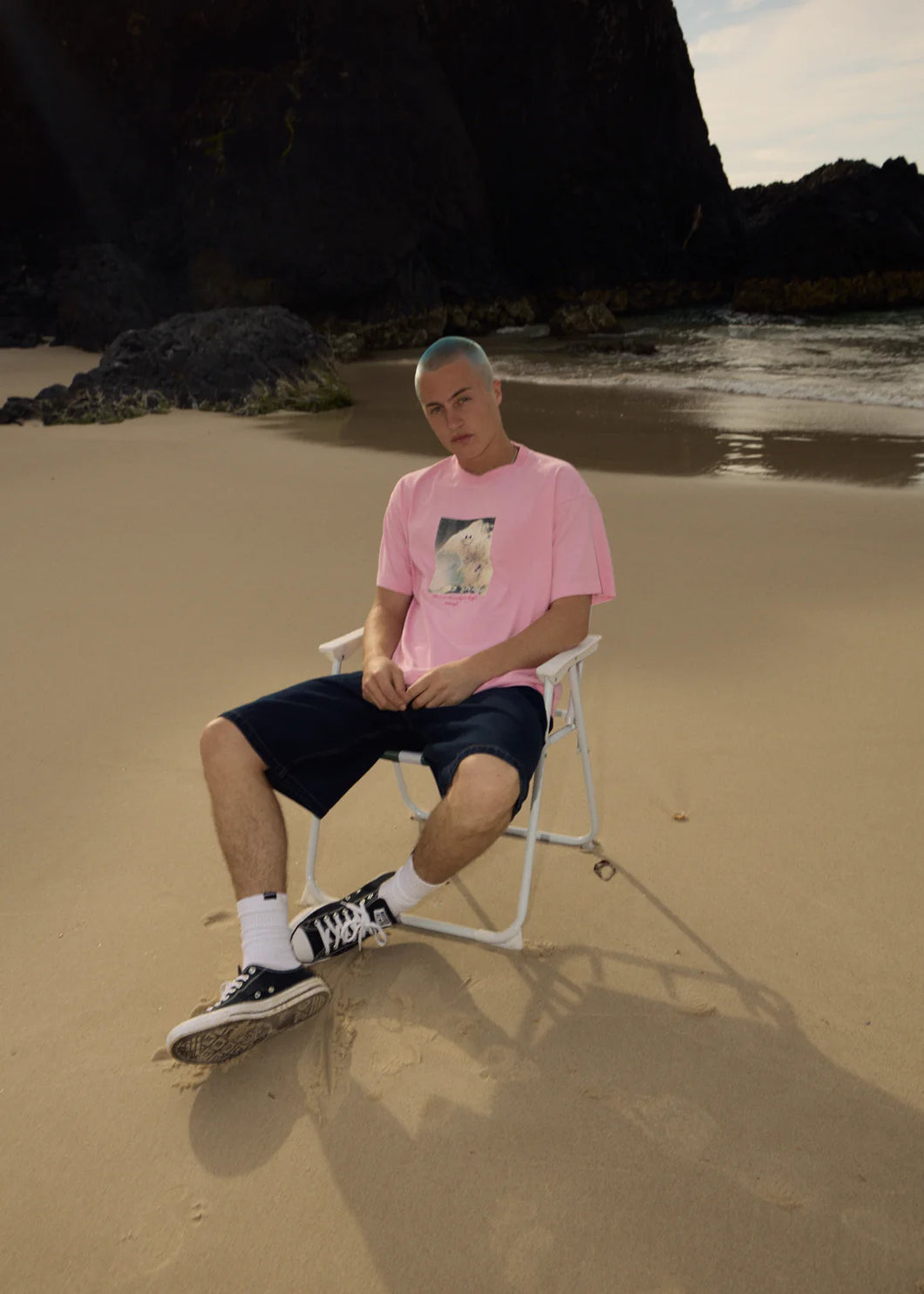 Afends Too High Recycled Heavy Weight Boxy Fit Tee