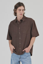Load image into Gallery viewer, Rolla's Axle Check SS Shirt - Brown
