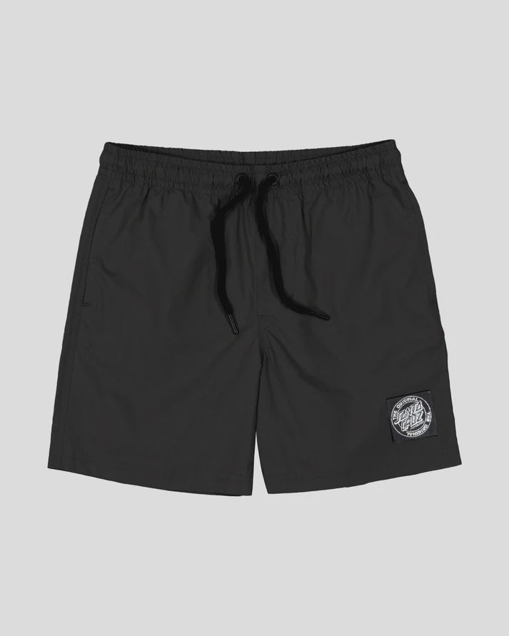 Santa Cruz Youth MFG Cruzier Solid Beach Short (8-16) - Black