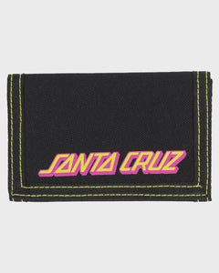 Santa Cruz Shark Dot Velcro Wallet - Black