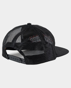 Santa Cruz Kids Flamed Collegiate Arch Trucker Cap - Black