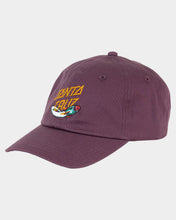 Load image into Gallery viewer, Santa Cruz Space Rocket Stack Dad Cap Unstructured Curved Peak Dad Cap - Maroon

