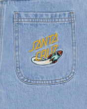 Load image into Gallery viewer, Santa Cruz Space Rocket Stack Jean Short - Mid Blue
