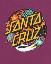 Load image into Gallery viewer, Santa Cruz Space Dot Rocket Tee (8-12) - Maroon
