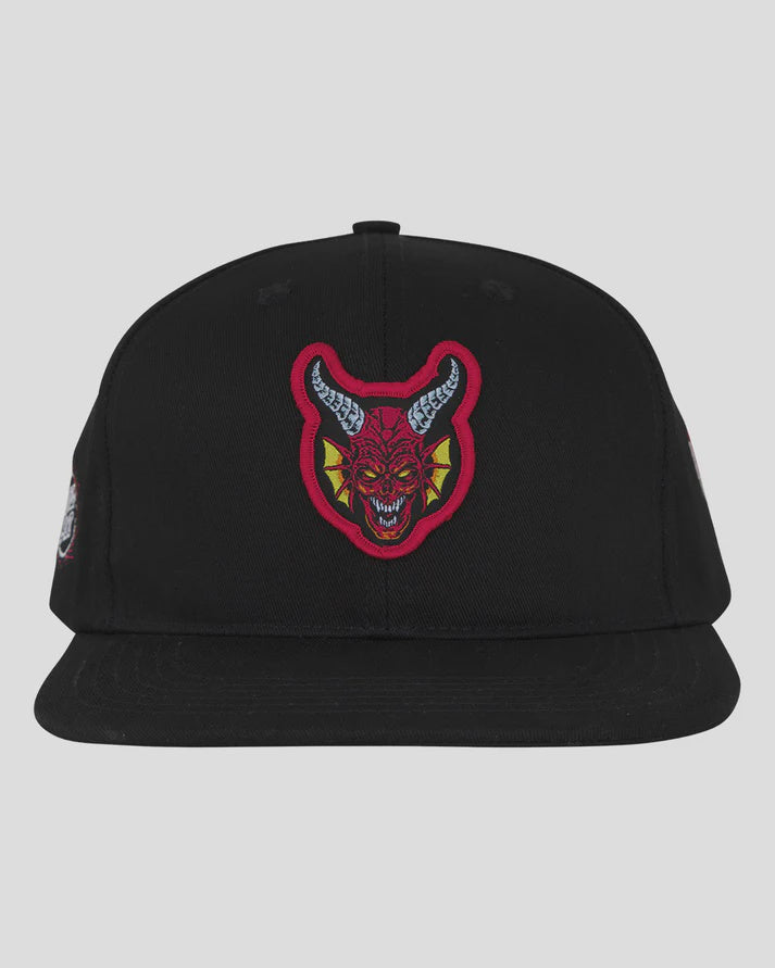 Santa Cruz x Stranger Things Hellfire Club Snapback Hat - Black