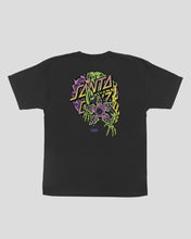 Load image into Gallery viewer, Santa Cruz x Stranger Things Demogorgon Dot Youth T-shirt - Black
