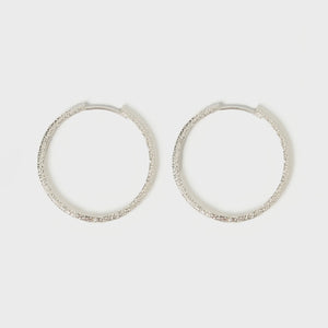 Arms Of Eve Sebastian Silver Hoop Earrings