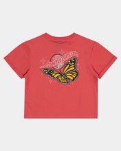Load image into Gallery viewer, Santa Cruz Winged Moon Strip Centre Short Sleeve Crop tee - Rose
