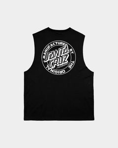 Santa Cruz OS MFG Dot Standard Fit Muscle Tee - Black