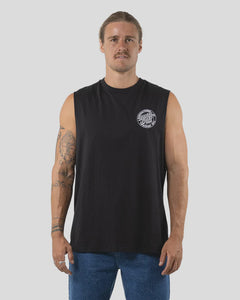 Santa Cruz OS MFG Dot Standard Fit Muscle Tee - Black