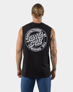 Santa Cruz OS MFG Dot Standard Fit Muscle Tee - Black