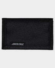 Load image into Gallery viewer, Santa Cruz Flaming Dice Velcro Wallet - Black
