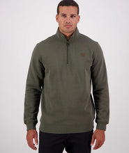 Load image into Gallery viewer, Swanndri Fundamentals Quarter Zip - Dark Olive

