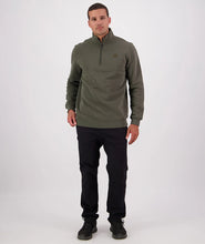 Load image into Gallery viewer, Swanndri Fundamentals Quarter Zip - Dark Olive
