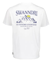 Load image into Gallery viewer, Swanndri Calling Printed T-Shirt - White/Navy/Amber
