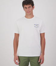 Load image into Gallery viewer, Swanndri Calling Printed T-Shirt - White/Navy/Amber
