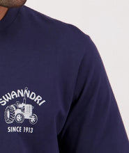 Load image into Gallery viewer, Swanndri All Cylinders T-Shirt - Navy/Ecru

