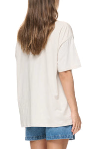 Stussy World League Relaxed Tee - White Sand