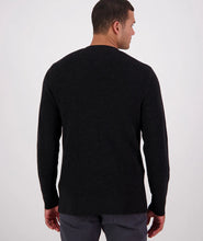 Load image into Gallery viewer, Swanndri Otahu River Merino Crew - Black
